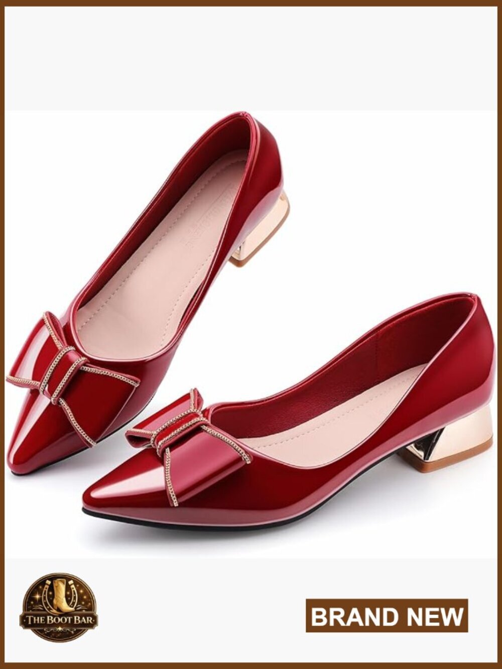 Chunky Low Block Heel Pumps Comfortable Dress Work Office Wedding Shoes
